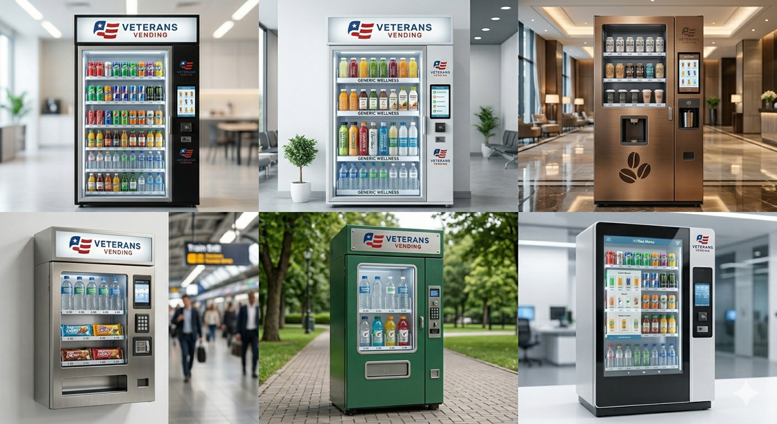 Veterans Vending machines at various locations